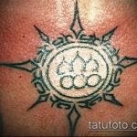 A kész kör tetoválás egyedi változata - a rajz alkalmas táj kör tetoválásra