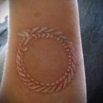 Az elkészült kör tetoválás érvényes változata - a rajz alkalmas a baráti kör tetoválására