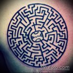 Fotó a tetováló labirintus rajzáról (Tetoválólabirin) (érték) - példa rajz - 057