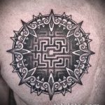 Fotó a tetováló labirintus rajzáról (Tetoválólabirin) (érték) - példa rajz - 033