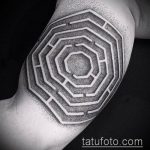 Fotó a tetováló labirintus rajzáról (Tetoválólabirin) (érték) - példa rajz - 042