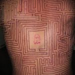 Fotó a tetováló labirintus rajzáról (Tetoválólabirin) (érték) - példa rajz - 044