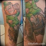 Fotó egy manó tetoválásról 2018. 08. 04. № 200 - Leprechaun Tattoo -