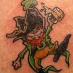 Fotó egy manó tetoválásról 2018. 08. 04. №197 - Leprechaun Tattoo -