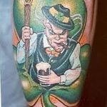 Fotó egy manó tetoválásról 2018. 08. 04. №050 - Leprechaun tetoválás -