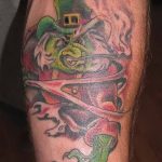 Fotó egy manó tetoválásról 2018. 08. 04. №075 - Leprechaun tetoválás -