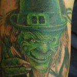 Fotó egy manó tetoválásról 2018. 08. 04. №086 - Leprechaun tetoválás -