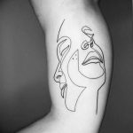 Fénykép a tetoválásról 2018.09.17. №003 - vonal tetoválás -