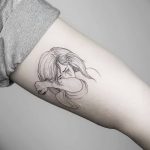 Fotó egy vonalas tetoválásról, kelte: 2018.09.17. №022 - vonal tetoválás -