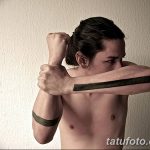 Fotó egy vonalas tetoválásról, kelte: 2018.09.17. №028 - vonal tetoválás -