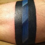 tetováló ász vitéz Inspiráló Vékony kék vonal tetoválás Tetoválások P