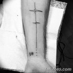 Fotó egy vonalas tetoválásról, kelte: 2018.09.17. №059 - vonal tetoválás -