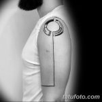 Fotó egy vonalas tetoválásról, kelte: 2018.09.17. №064 - vonal tetoválás -