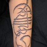 Fénykép a tetoválásról 2018.09.17 -től №358 - vonal tetoválás -