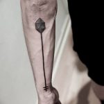 Fotó egy vonalas tetoválásról, kelte: 2018.09.17. №084 - vonal tetoválás -