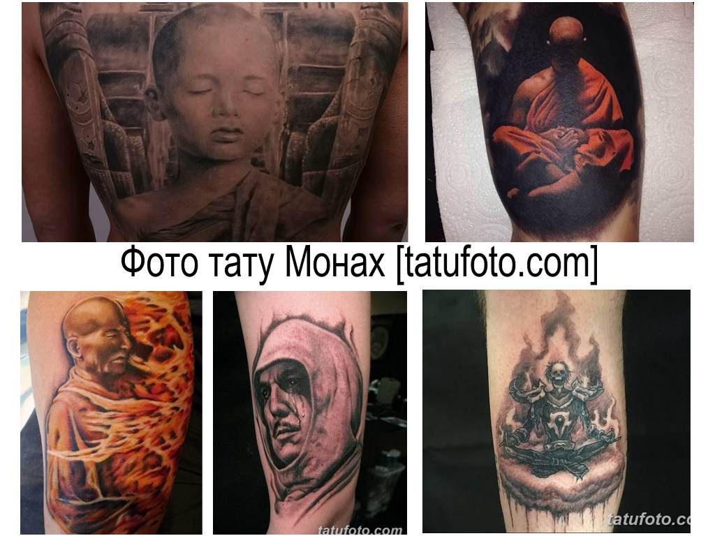Fotó a szerzetes tetoválásról - rajzok és információk gyűjteménye