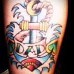 Tata tetovaža # 133 cool je verzija crteža koji se može uspješno koristiti za reviziju i primjenu kao tata tetovaža volim te