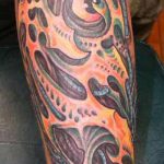 szerves tetoválás № 602 - a minta exkluzív változata, amely sikeresen használható változtatásra és alkalmazásra tetoválás szerves szerelőként