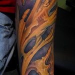 organikus tetoválás # 746 - a minta hűvös változata, amely jól használható a szerves anyagok véglegesítésére és alkalmazására tetoválásként az alkaron