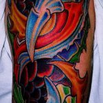 szerves tetoválás 289. sz. - a minta egyedi változata, amely sikeresen használható a szerves anyagok feldolgozására és alkalmazására tetoválásként az alkaron