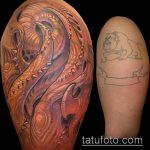 szerves tetoválás # 629 - a minta méltó változata, amely könnyen használható a koponya tetoválás szerves részeként történő megváltoztatására és alkalmazására