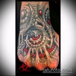 szerves tetoválás # 912 - a minta érdekes változata, amely sikeresen használható az organikus anyagok véglegesítésére és tetoválásként történő alkalmazására az alkaron