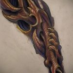 751. számú tetováló szerves anyag - a minta exkluzív változata, amely sikeresen használható felülvizsgálatra és tetováló szerves anyagként történő alkalmazásra a csuklón