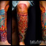 szerves tetoválás # 416 - a minta hűvös változata, amely jól használható a tetoválás szerves lótuszának feldolgozására és alkalmazására