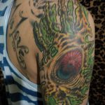 szerves tetoválás # 595 - a minta érdekes változata, amely sikeresen használható a szerves anyagok véglegesítésére és tetoválására a csuklón