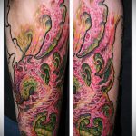 szerves tetoválás # 55 - a minta exkluzív változata, amely sikeresen használható tetoválás szerves szerelőként