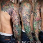 tetováló organika №411 - a minta exkluzív változata, amely jól használható az organikus tetoválás hüvelyének átalakítására és alkalmazására