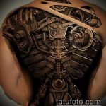 organikus tetoválás # 765 - a minta egyedi változata, amely jól használható organikus anyagok átalakítására és felhelyezésére a lábán tetoválásként