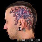 szerves tetoválás # 959 - a minta hűvös változata, amely könnyen használható a lányok organikus tetoválásaként történő feldolgozására és alkalmazására