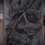 Az organikus tetoválás # 234 a minta klassz változata, amely sikeresen használható az organikus anyagok átalakítására és felhelyezésére a lábakon tetoválásként