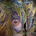 szerves tetoválás № 850 - a minta hűvös változata, amely sikeresen használható a szerves anyagok feldolgozására és felhelyezésére a csuklón tetoválásként