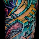 szerves tetoválás # 735 - a minta egyedülálló változata, amely könnyen felhasználható változtatáshoz és szerves lótusz tetoválásként