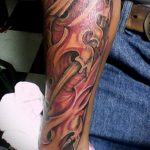 szerves tetoválás # 592 - a minta méltó változata, amely könnyen használható a lábak szerves tetoválásaként történő feldolgozására és alkalmazására