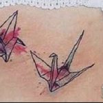 origami tetoválás száma 700 - a minta egyedi változata, amely sikeresen használható változtatásra és origami róka tetoválásként történő alkalmazásra