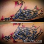 Az origami tetoválás # 807 a rajz méltó változata, amely sikeresen használható origami papír tetoválásként történő feldolgozásra és alkalmazásra