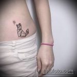 origami tetoválás száma 631 - a minta egyedi változata, amely sikeresen használható az origami róka tetoválás átalakítására és alkalmazására