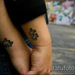 45 -ös számú tetováló puzzle - a minta egyedi változata, amely sikeresen használható változtatásra és alkalmazásra tetováló puzzle -ként a fején