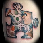 A tetováló puzzle # 364 a minta klassz változata, amely könnyen használható feldolgozásra és tetováló puzzle -ként barátoknak