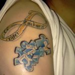 749 -es számú tetováló puzzle - a minta hűvös változata, amely sikeresen használható feldolgozásra és tetováló rejtvények felhelyezésére a karon