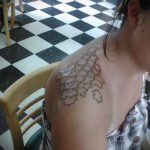 tetováló puzzle № 485 - a kép exkluzív változata, amely jól használható a véglegesítéshez és a rajzoláshoz, mint tetováló puzzle akvarell