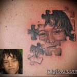 303 -as tetováló rejtvény - a minta exkluzív változata, amely sikeresen használható alakításra és tetováló rejtvényként történő alkalmazásra két személy számára