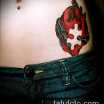462 -es tetováló puzzle - a minta exkluzív változata, amely sikeresen használható változtatásra és alkalmazásra tetováló puzzle -ként a vállán
