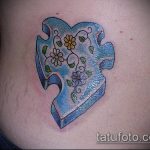 tetováló puzzle 119. szám - a minta egyedi változata, amely könnyen használható felülvizsgálatra és alkalmazásra tetováló puzzle -ként a lábán