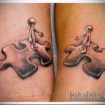 tetováló puzzle 880 - a minta hűvös változata, amely sikeresen használható a madárfa megváltoztatásához és rajzolásához puzzle tetoválásként