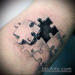 41. számú tetováló puzzle - a minta hűvös változata, amely sikeresen használható változtatásra és tetováló rejtvényként történő alkalmazásra a nyakon