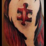 az 551 -es számú tetováló puzzle - a minta méltó változata, amely könnyen használható a tetoválás és a mérleg feldolgozásához és alkalmazásához